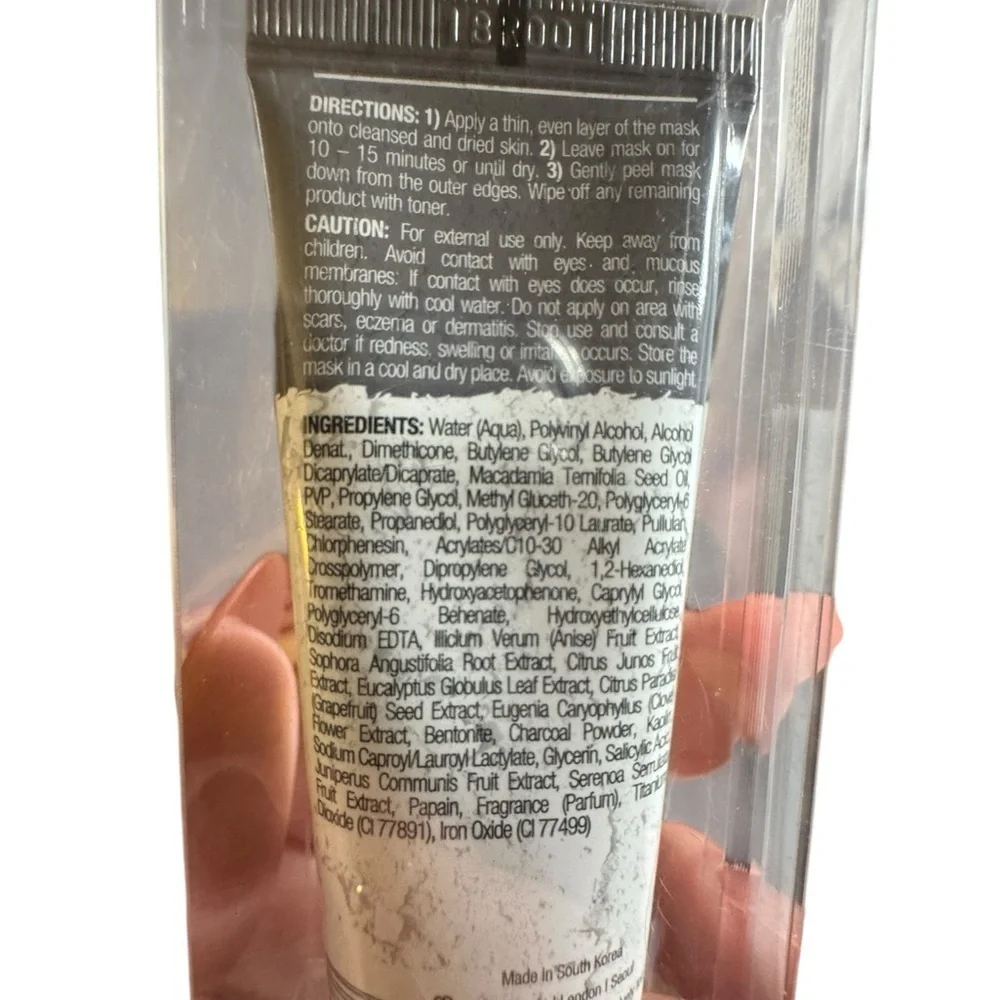 5/$25 NIB Masque BAR Grey Clay Peel Off Mask 1 oz